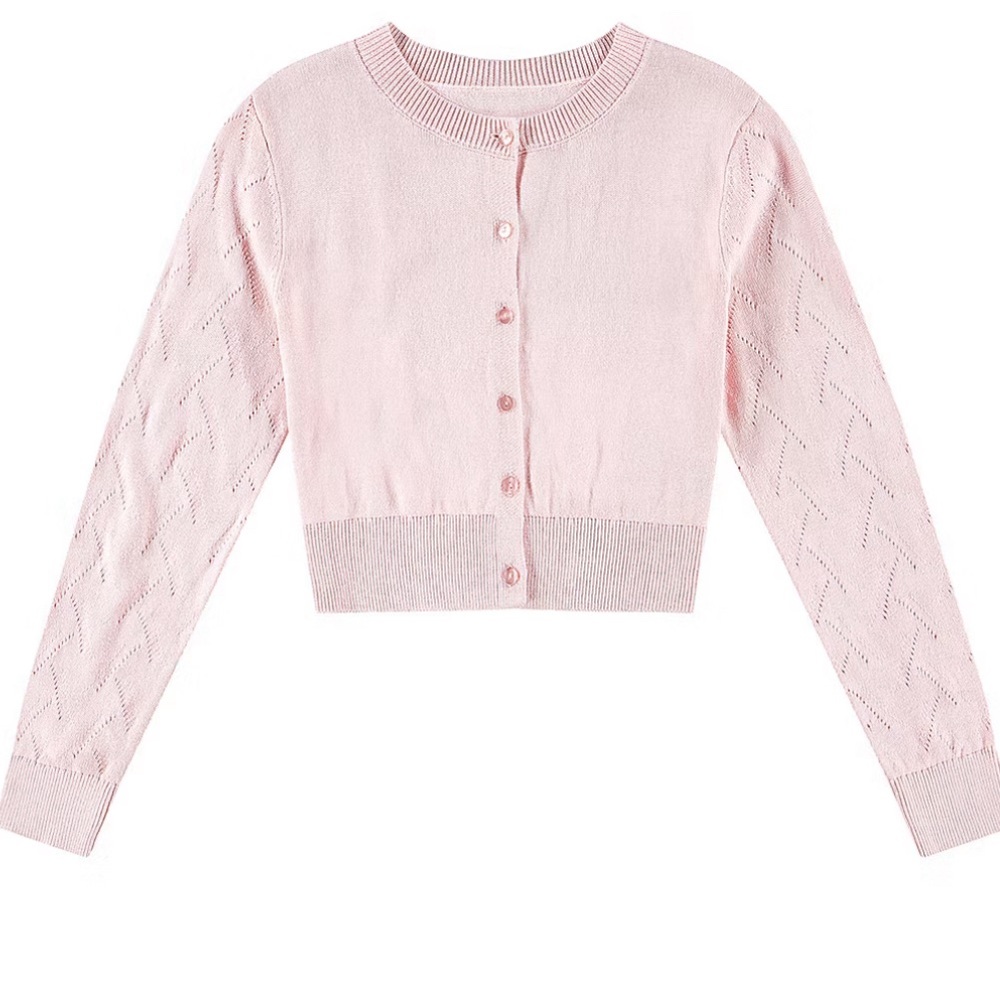 Big Girls Pink Cardigan